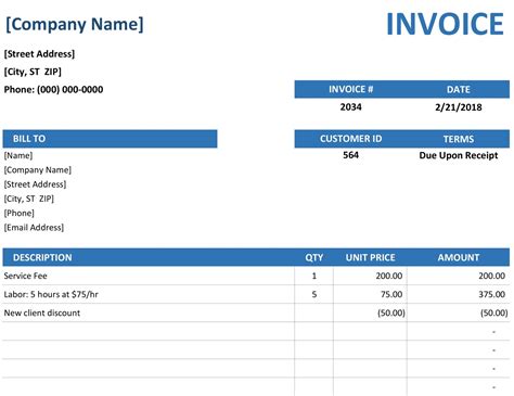 how to make an invoice template