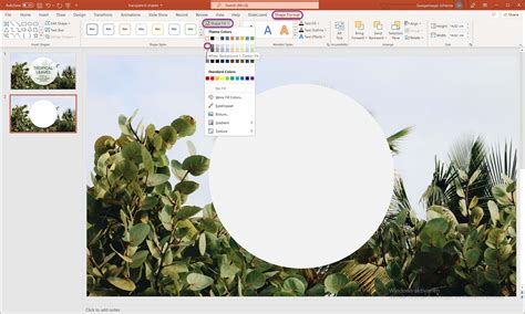 how to make an object background transparent in powerpoint