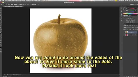 how to make an object gold in photoshop