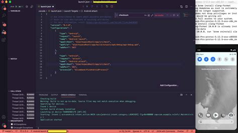 how to make android app in vs code