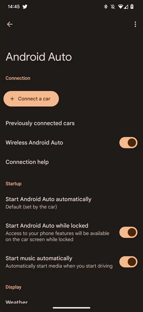 how to make android auto dark mode