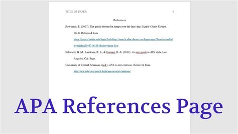 how to make apa citation format in word
