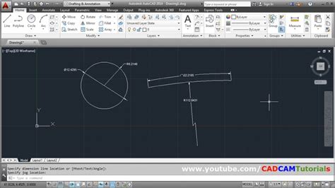 how to make arc dimension in autocad