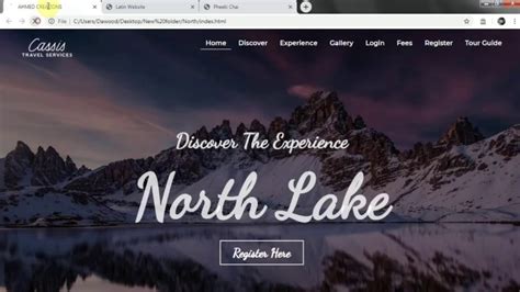 how to make attractive home page in html
