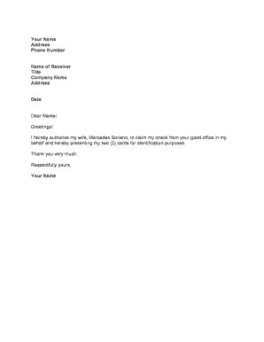 how to make authorization letter in tagalog to claim