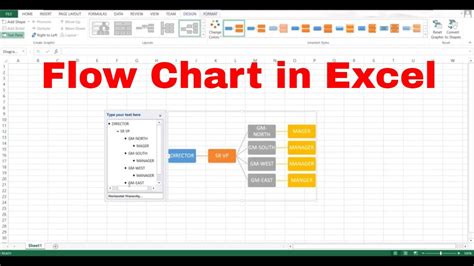 how to make automatic flow chart in excel