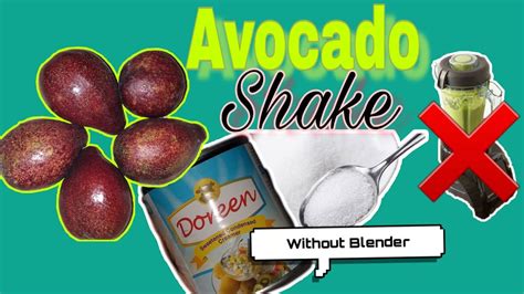 how to make avocado milkshake without blender