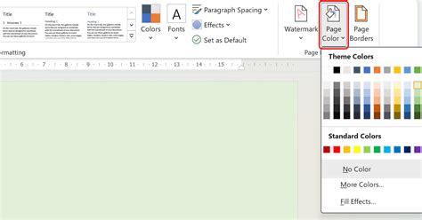 how to make background different color in word