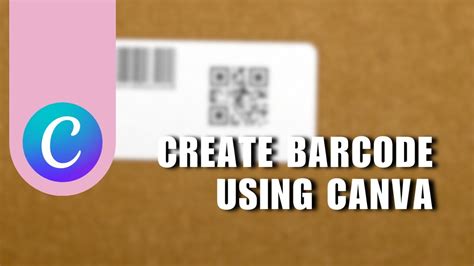 how to make bar code in canva