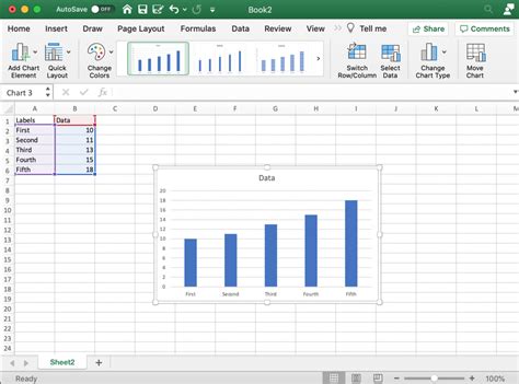 how to make bars bigger in excel graph