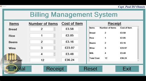 how to make billing software in visual studio
