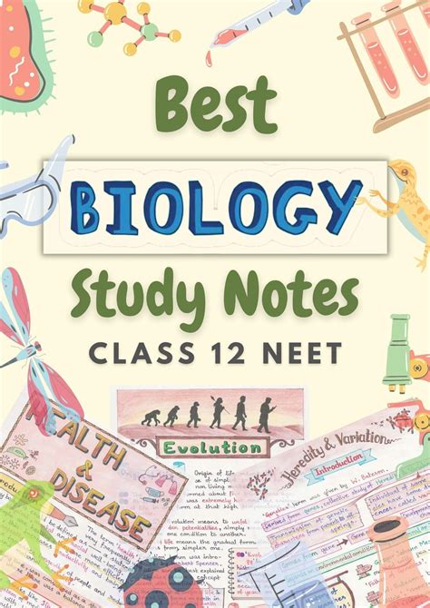 how to make biology notes class 12