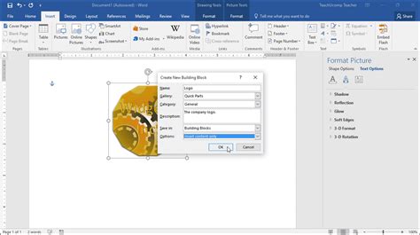 how to make blocks in word