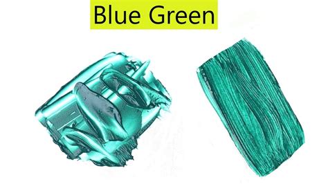 how to make blue with green