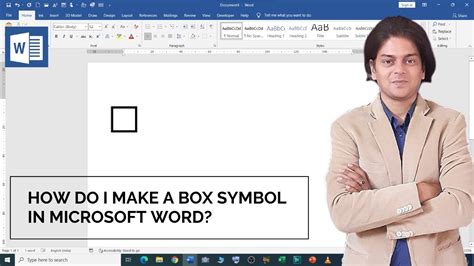 how to make box symbol in word