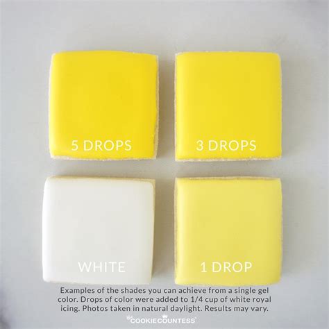 how to make bright yellow icing