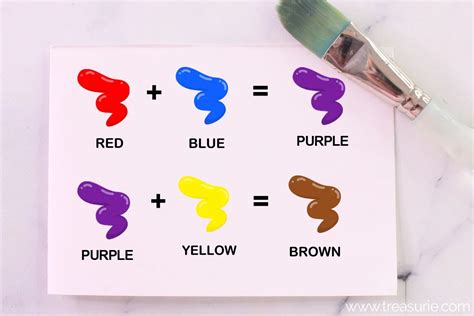 how to make brown colour from blue