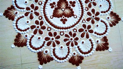 how to make brown in rangoli