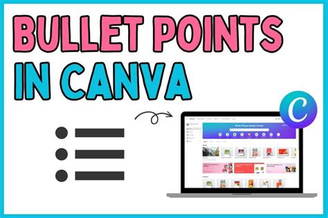 how to make bullet form in canva