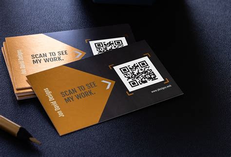 how to make business card with qr code