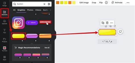 how to make buttons on canva