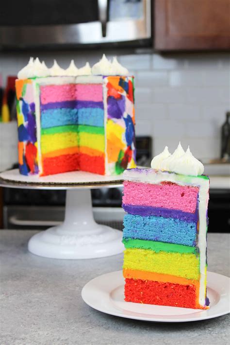 how to make cake with different colors