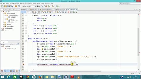 how to make calculator program in java