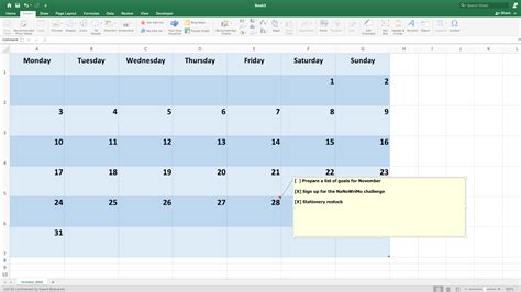 how to make calendar in excel for 2024