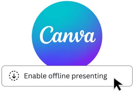 how to make canva presentations offline