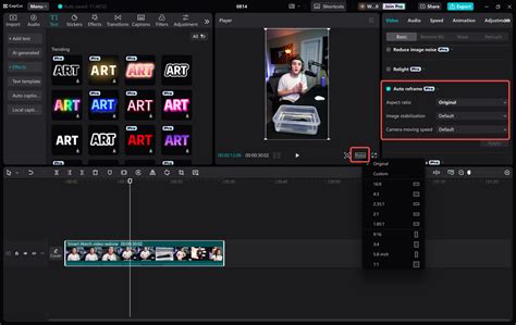 how to make capcut video horizontal