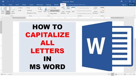 how to make capital letters small in word using keyboard