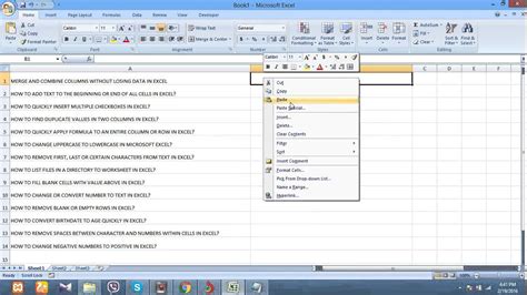 how to make caps letter in excel