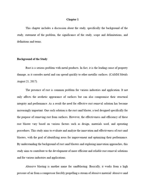 how to make chapter 1 in research pdf