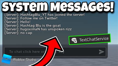 how to make chat messages roblox studio