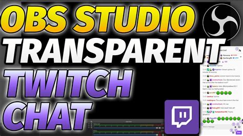 how to make chat transparent obs