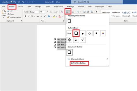 how to make check box in word mac