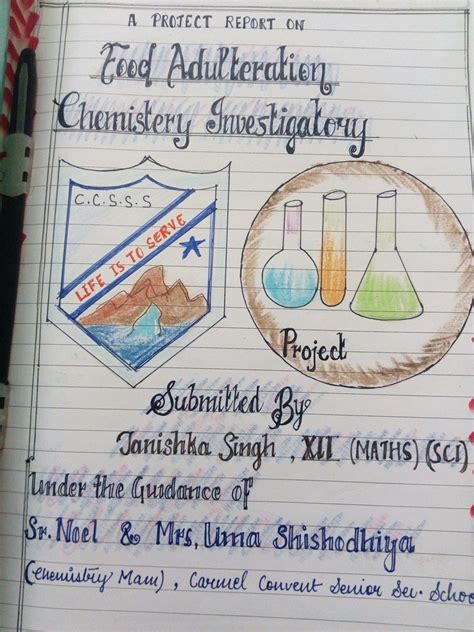 how to make chemistry project file of class 12