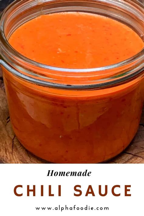 how to make chili sauce from scratch