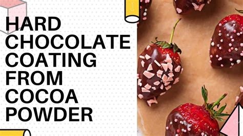 how to make chocolate coating with cocoa powder