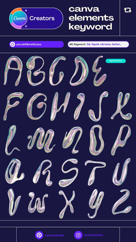 how to make chrome font in canva