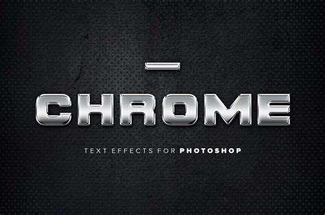 how to make chrome text in photoshop