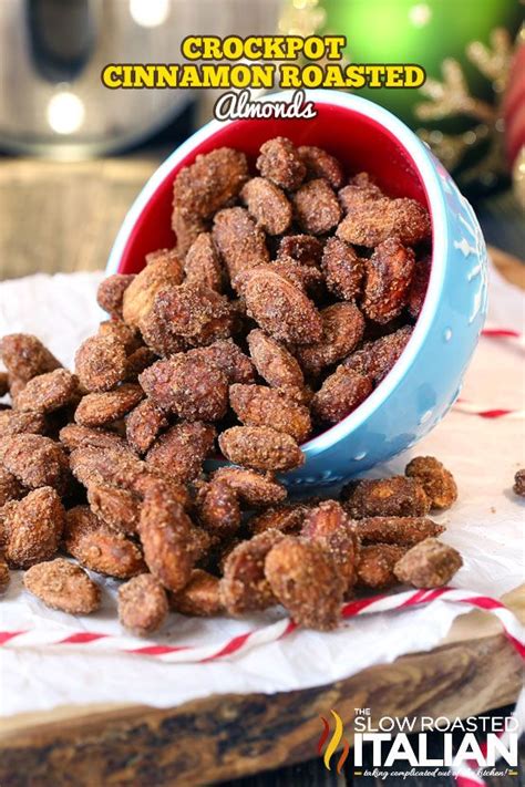 how to make cinnamon roasted almonds in crock pot