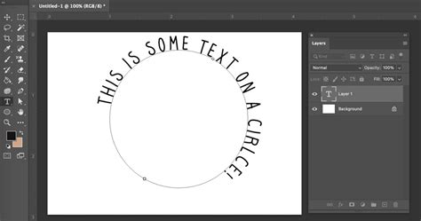how to make circle text in photoshop
