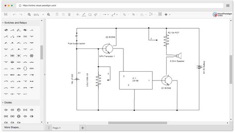 how to make circuit diagram online