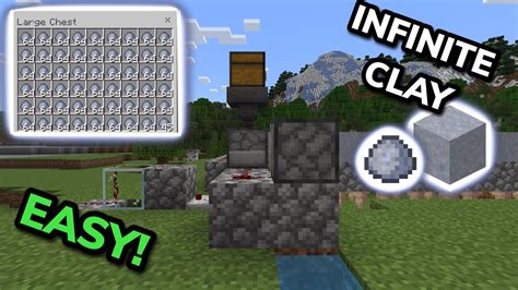 how to make clay in minecraft with gravel bedrock