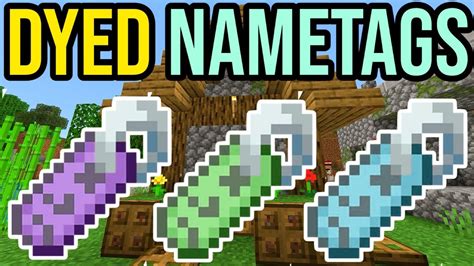 how to make colored name tags in minecraft java