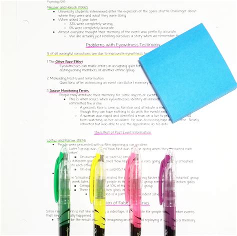 how to make colors coded notes
