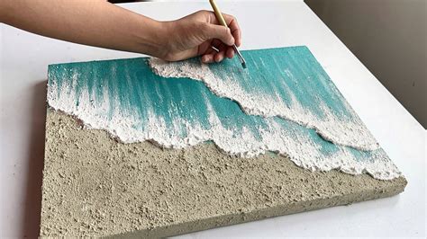 how to make coloured textured canvas art