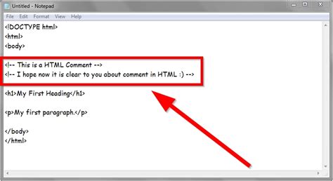 how to make comments in html code