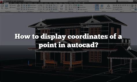 how to make coordinate point in autocad
